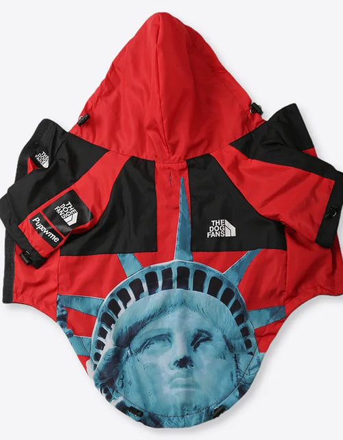 Load image into Gallery viewer, Dog Face Dog Clothes Raincoat for Small Big Dogs Wind Coat Windbreaker French Bulldog Hoodie for Dogs Clothes Jacket Chihuahua
