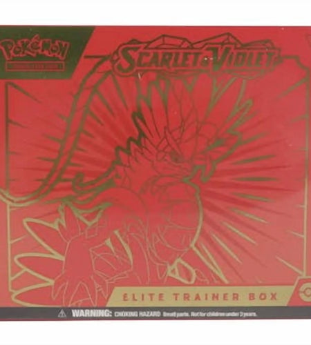Trading Card Game: Scarlet & Violet Elite Trainer Box - Easy to Play (Red or Purple)