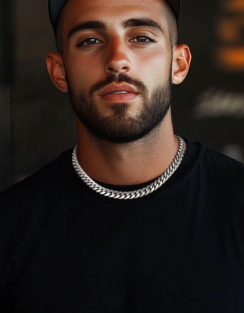 Load image into Gallery viewer, Men'S Stainless Steel Cuban Link Chain Necklace 10MM 18Inch Hip Hop Jewelry
