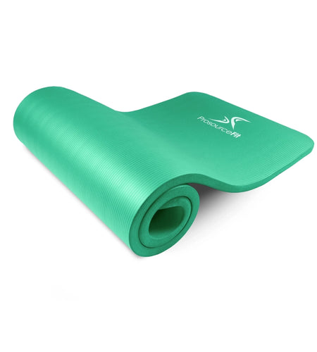 Extra Thick Yoga and Pilates Mat 1/2-Inch or 1-Inch Thick for Fitness