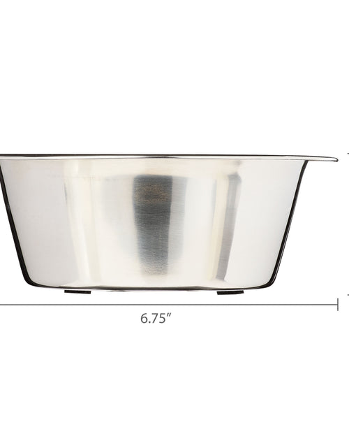 Load image into Gallery viewer, Stainless Steel Paw &amp; Beads Imprint Dog Bowl Small
