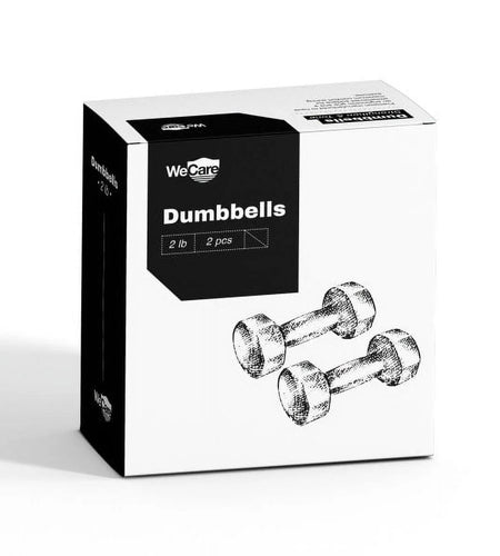 Fitness, 2Lb Neoprene Dumbbell, Pair - Black