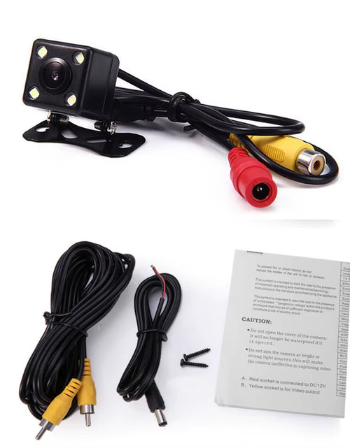 Load image into Gallery viewer, Rear View Camera Universal Backup Parking Camera Night Vision Waterproof 4 LED Camera 8 IR Camera 12 LED Camera Option
