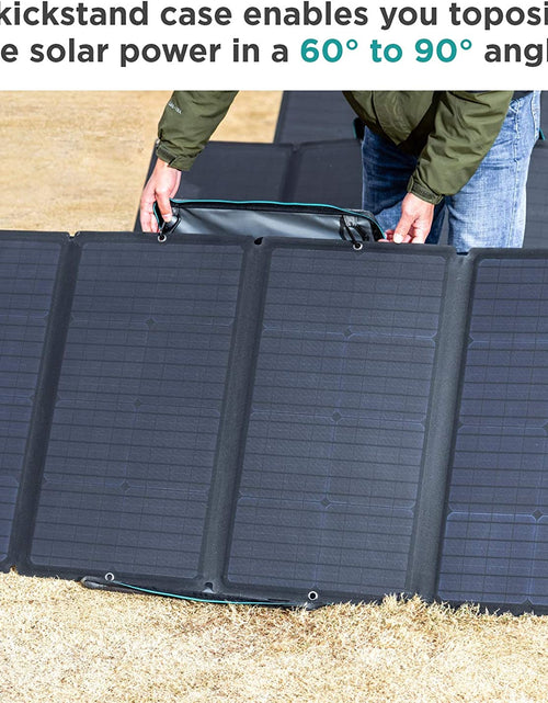Load image into Gallery viewer, 160W Portable Solar Panel for Power Station, Foldable Solar Charger with Adjustable Kickstand, Waterproof IP67 for Outdoor Camping,Rv,Off Grid System
