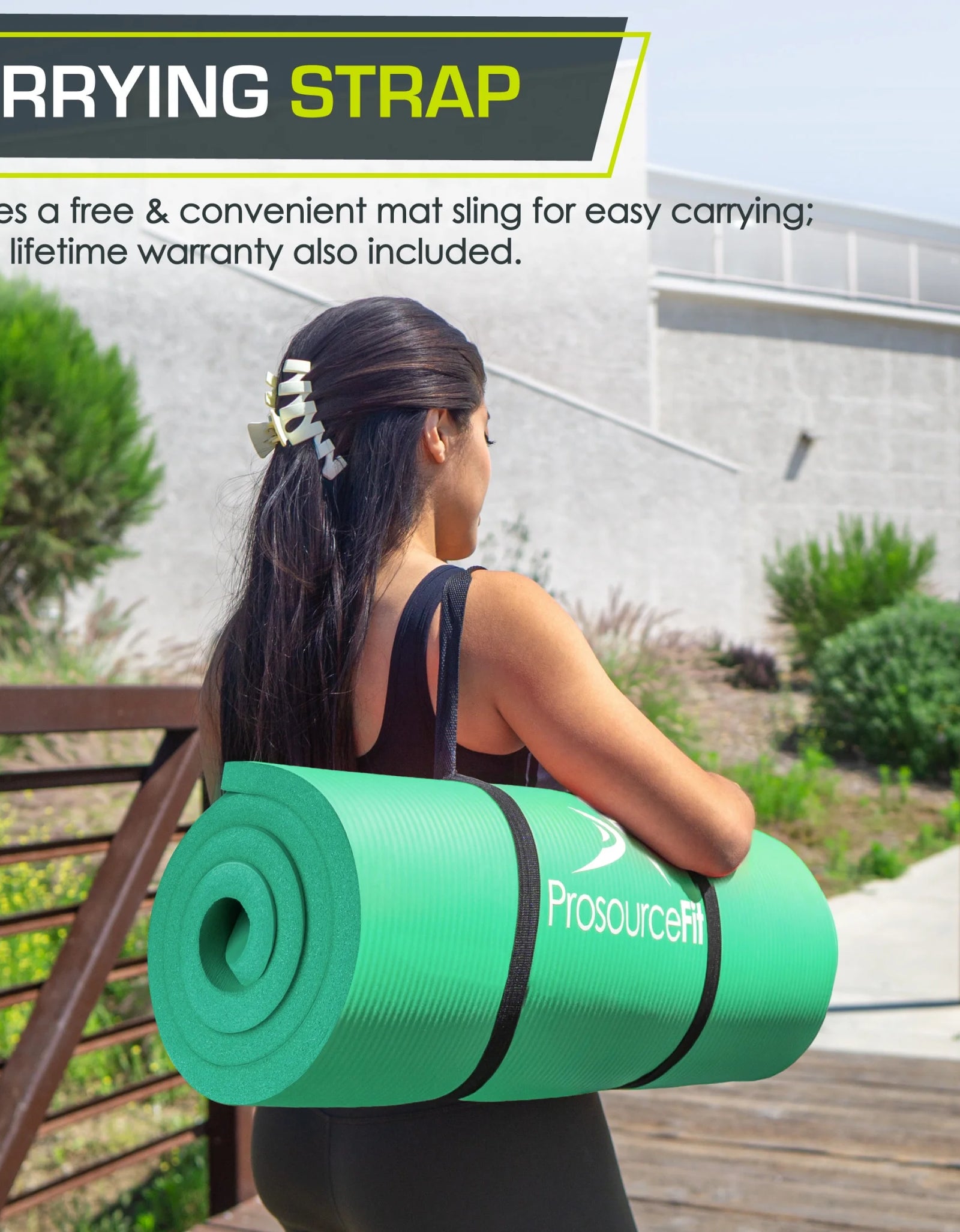 Extra Thick Yoga and Pilates Mat 1/2-Inch or 1-Inch Thick for Fitness