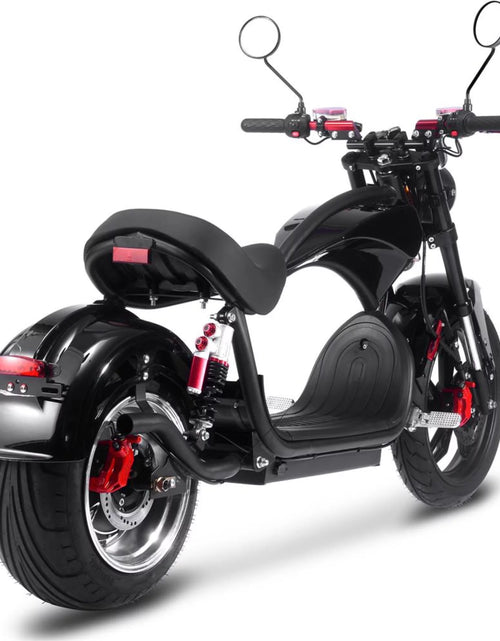 Load image into Gallery viewer, Raven 60V 30Ah 2500W Lithium Electric Cafe Motorcycle Black
