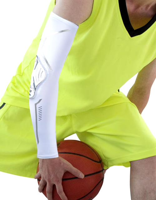 Load image into Gallery viewer, 1Pc Sports Arm Guard Crashproof Compression Sleeves Elbow Protective Pad UV Protection Hand Cover for Running Fishing Cycling
