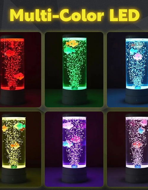 Load image into Gallery viewer, Lieonvis  LED round 6 Color Changing Light Effects Synthetic Jelly Fish Aquarium Mood Lamp
