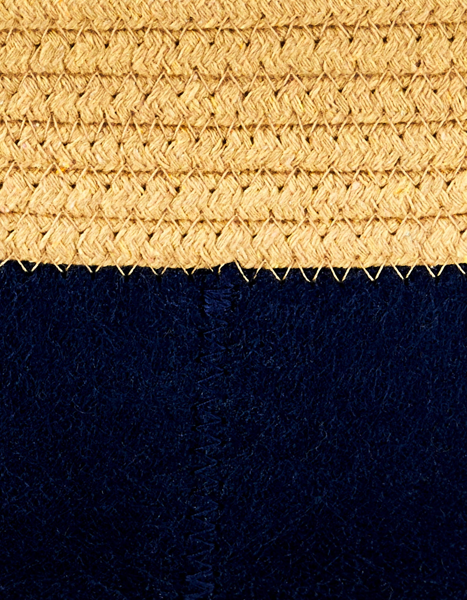 Oval Woven Felt Rope Cat Bed, with Catnip, Multicolored, 19"