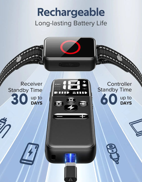 Load image into Gallery viewer, Dog Shock Collar 2 Dogs, Dog Training Collar with Remote, IPX7 Waterproof with 3 Training Modes, Suitable for All Breeds
