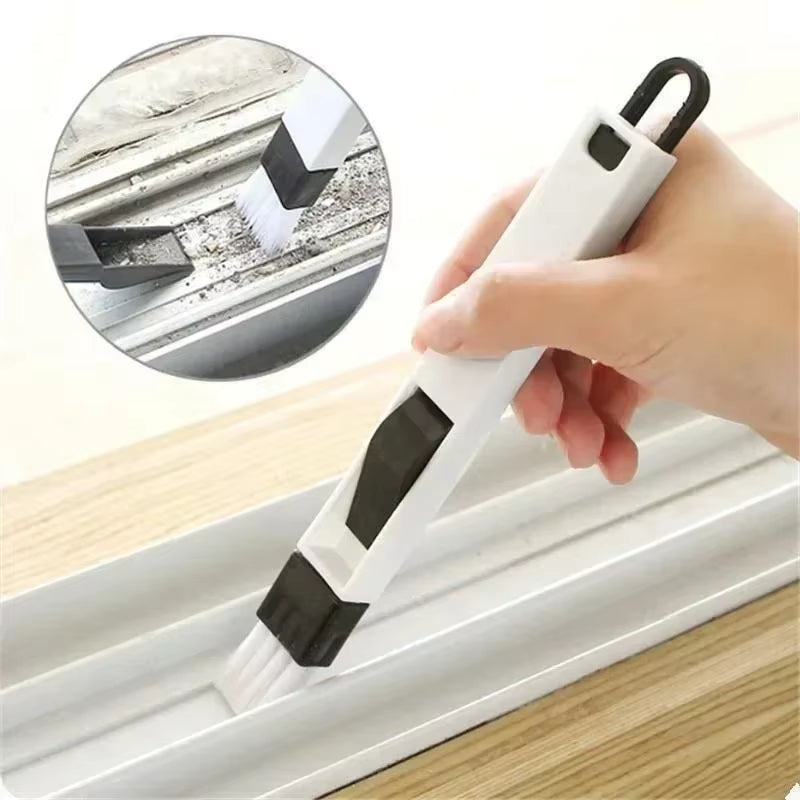 Polished Window Track Cleaning Brush Keyboard Nook Cranny Dust Shovel