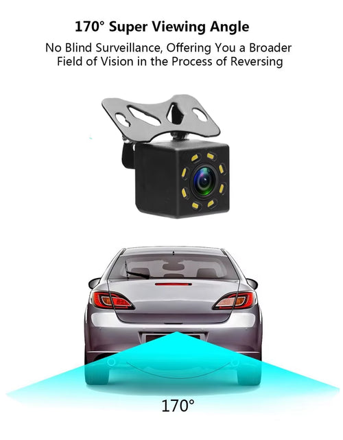 Load image into Gallery viewer, Rear View Camera Universal Backup Parking Camera Night Vision Waterproof 4 LED Camera 8 IR Camera 12 LED Camera Option
