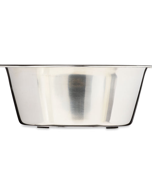 Load image into Gallery viewer, Stainless Steel Paw &amp; Beads Imprint Dog Bowl Small
