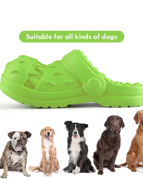 Load image into Gallery viewer, Squeaky Dog Toys Dog Chew Toy for Aggressive Chewer, Teeth Cleaning Shoe Shape Squeaky Dog Toys
