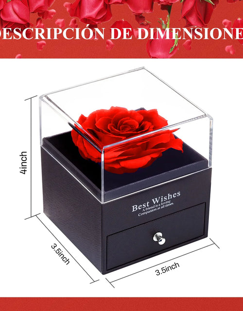 Load image into Gallery viewer, Preserved Red Real Rose with I Love You Necklace in 100 Languages -Eternal Flowers Rose Gifts for Mom Wife Girlfriend Her on Christmas Valentines Day Mothers Day Anniversary Birthday Gifts for Women
