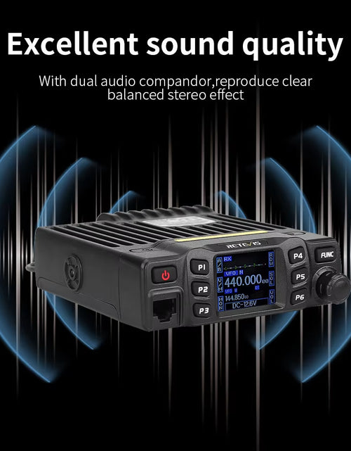 Load image into Gallery viewer, RT95 Mobile Ham Radio Two-Way Car Radio VHF UHF Dual Band Mobile Radio Station Transceiver Base Station for Camping
