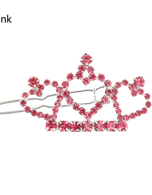 Load image into Gallery viewer, Pet Small Dogs Cat Faux Pearl Crown Shape Bows Hair Clips Head Decoration for Pets Puppy Hairpins Decor Grooming Accessoires
