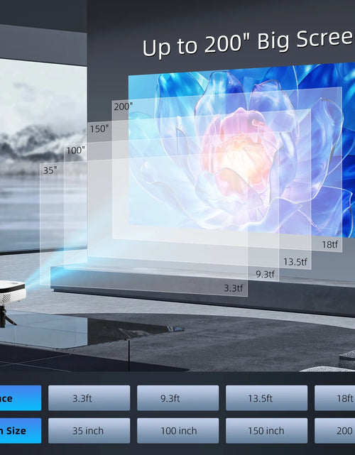 Load image into Gallery viewer, 1080P Mini Projector with Bluetooth,Keystone Correction,Up to Support 240'' Screen
