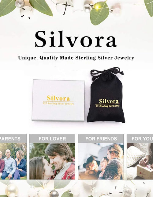 Load image into Gallery viewer, Heart Infinity Necklace Charm Pendant Necklace with Single Freshwater Cultured Pearl Sterling Silver Jewelry Birthday Gift for Her
