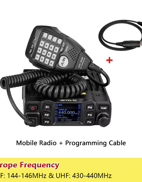 Load image into Gallery viewer, RT95 Mobile Ham Radio Two-Way Car Radio VHF UHF Dual Band Mobile Radio Station Transceiver Base Station for Camping

