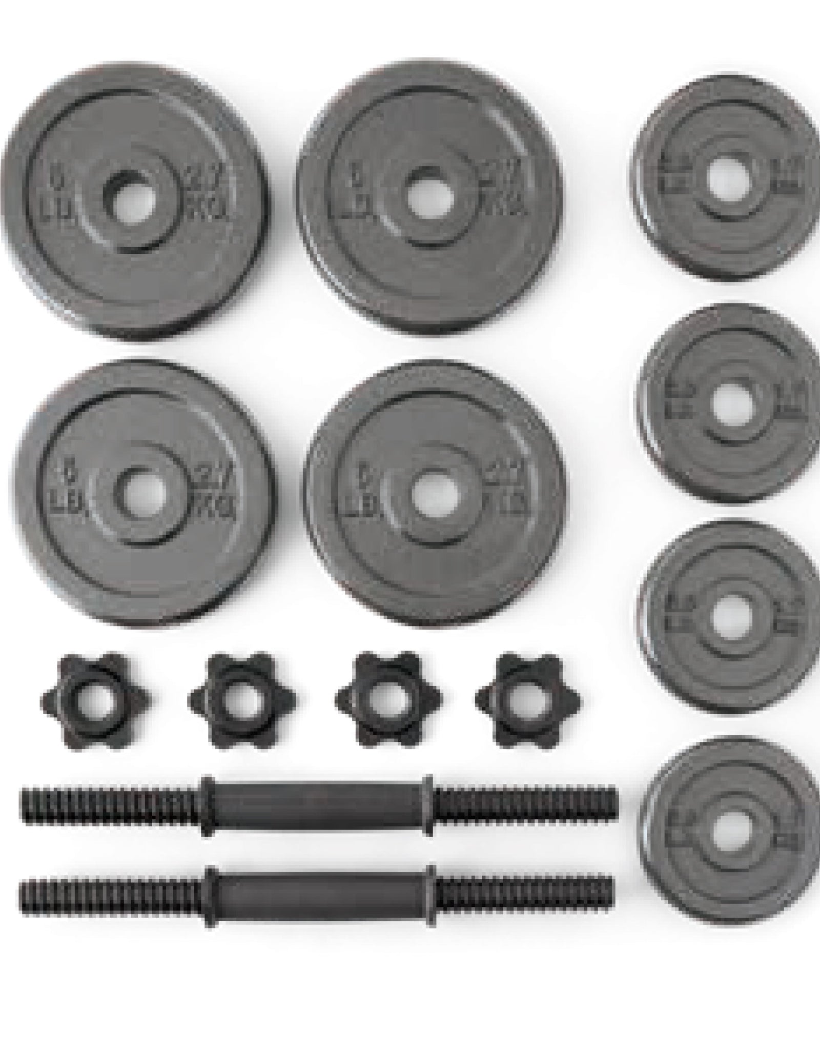 40Lb Adjustable Cast Iron Dumbbell Set
