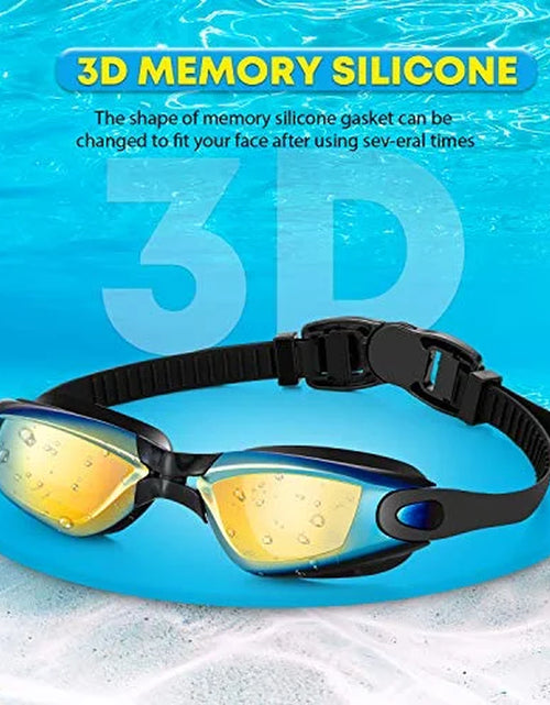 Load image into Gallery viewer, Kids Swim Goggles anti Fog Swimming Goggles Clear No Leaking for Child, Black
