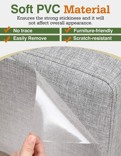 Load image into Gallery viewer, Cat Scratch Furniture Protector Tape,Cat Scratch Deterrent Tape, Cat Furniture Protectors Tape, Couch Corner Cat Scratch Protector for Furniture with 60 PCS Upholstery Pins-10 Pack, White
