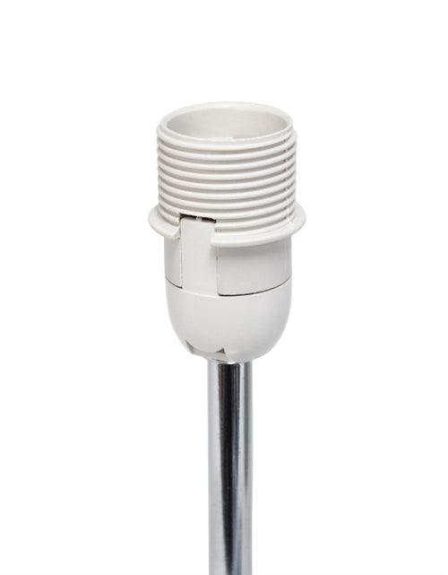 Load image into Gallery viewer, 11.81" Basic Chrome Mini Table Lamp with Fabric Shade, Blue
