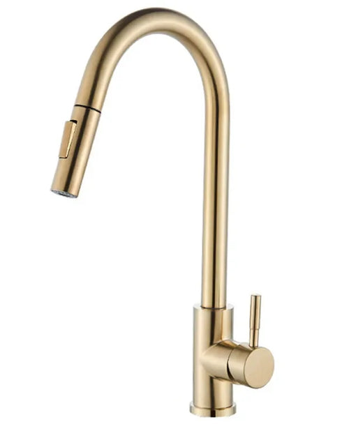 Load image into Gallery viewer, Brushed Kitchen Faucet  Smart Touch Kitchen Faucets Pull Out Kitchen Mixer Tap 304 Stainless Steel Sensor Kitchen Faucets
