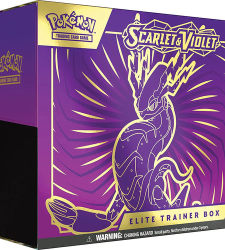 Trading Card Game: Scarlet & Violet Elite Trainer Box - Easy to Play (Red or Purple)