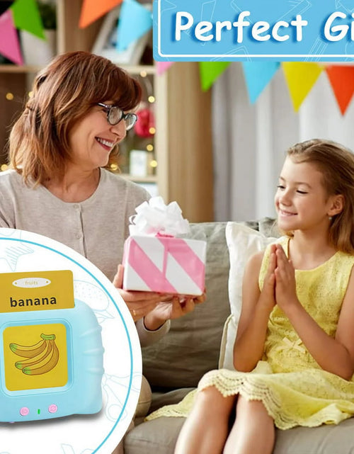 Load image into Gallery viewer, Talking Flash Cards Speech Therapy Toys-224 Sight Words Montessori Preschool Educational Learning Pocketspeech Development Toy for Toddler, Learning Pocket Speech Audible Flashcards (Blue)
