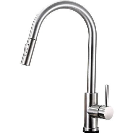 Brushed Kitchen Faucet  Smart Touch Kitchen Faucets Pull Out Kitchen Mixer Tap 304 Stainless Steel Sensor Kitchen Faucets