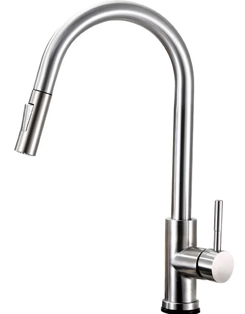 Load image into Gallery viewer, Brushed Kitchen Faucet  Smart Touch Kitchen Faucets Pull Out Kitchen Mixer Tap 304 Stainless Steel Sensor Kitchen Faucets
