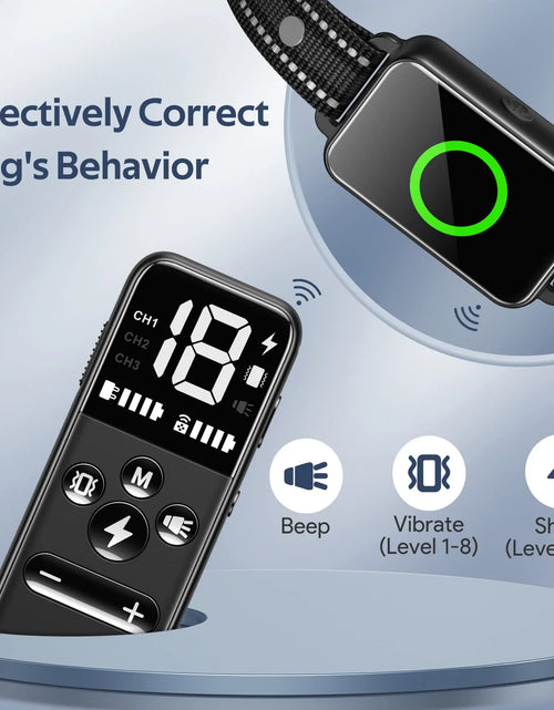 Load image into Gallery viewer, Dog Shock Collar 2 Dogs, Dog Training Collar with Remote, IPX7 Waterproof with 3 Training Modes, Suitable for All Breeds

