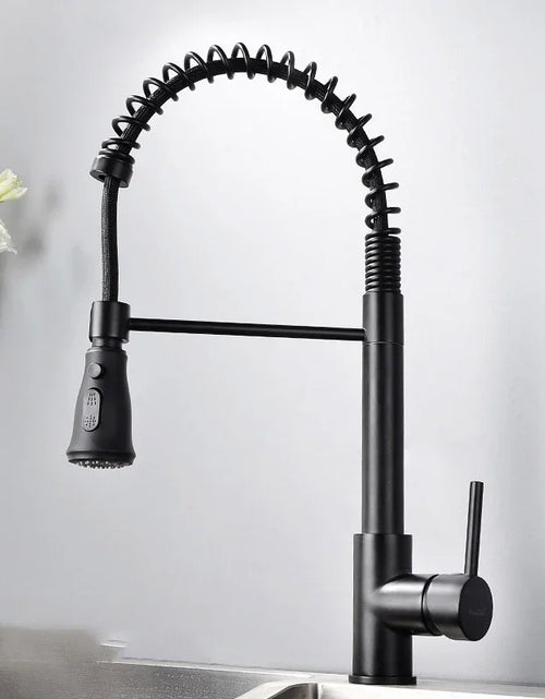 Load image into Gallery viewer, Brushed Kitchen Faucet  Smart Touch Kitchen Faucets Pull Out Kitchen Mixer Tap 304 Stainless Steel Sensor Kitchen Faucets
