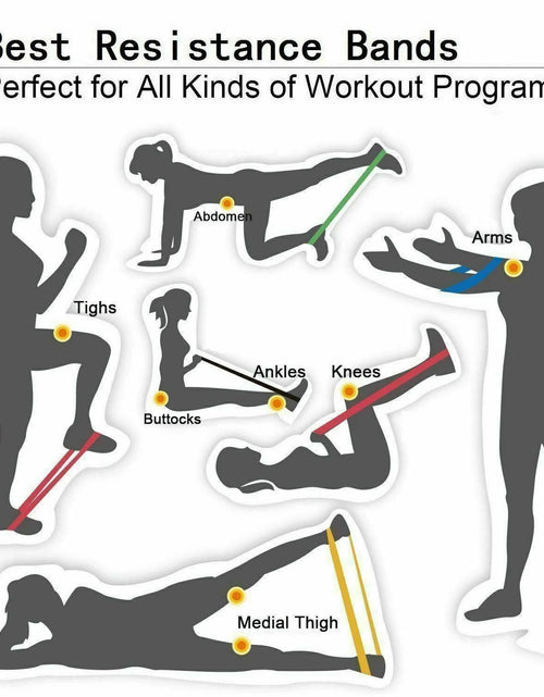 Load image into Gallery viewer, Yoga Booty Band Eco-Friendly Yoga Resistance Bands 5-Piece
