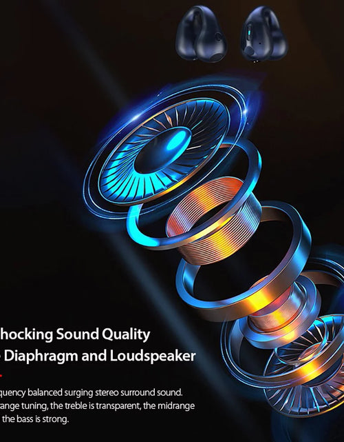 Load image into Gallery viewer, Open Ear Bluetooth Headphones Wireless Clip-On Earbuds for Iphone Android,Bluetooth 5.3 Sport Earbud for Running,Sports,Workouts,Business
