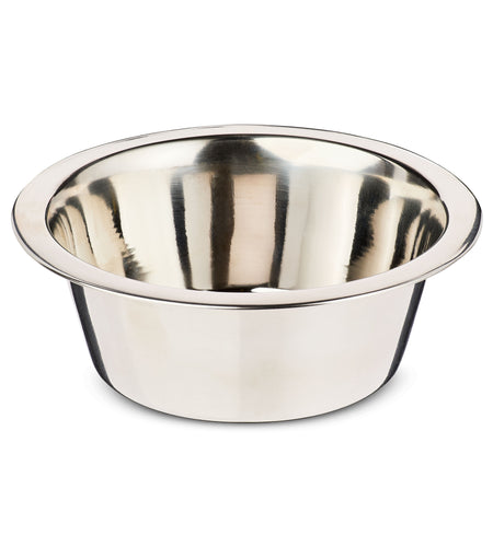 Stainless Steel Paw & Beads Imprint Dog Bowl Small
