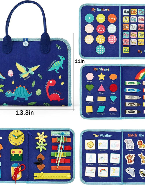 Load image into Gallery viewer, Montessori Toys for Toddler Boys, Busy Board Toy for Toddlers 1-3, Learning Educational Toys for 1 2 3 Year Old Boys Girls
