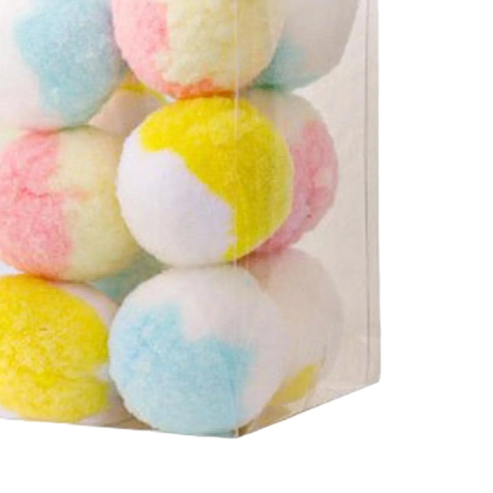 12Pcs Colorful Interactive Cat Toys Pompom Balls KICKER Toys Rolling Ball Cat Soft Toy Balls for Play Kitty Small Medium Pets Exercise Puppy