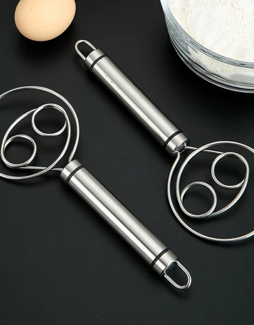 Load image into Gallery viewer, Baker’s Best Danish Dough Whisk – Dutch-Style Stainless Steel Hand Mixer for Effortless Bread, Biscuits &amp; Cakes
