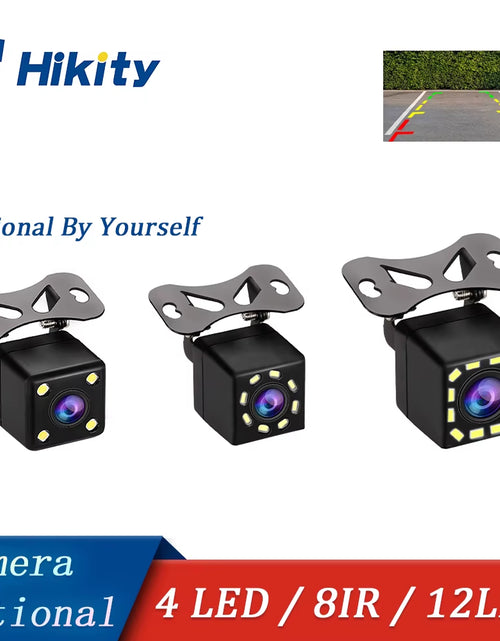Load image into Gallery viewer, Rear View Camera Universal Backup Parking Camera Night Vision Waterproof 4 LED Camera 8 IR Camera 12 LED Camera Option
