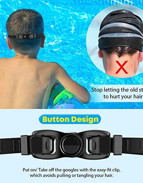 Load image into Gallery viewer, Kids Swim Goggles anti Fog Swimming Goggles Clear No Leaking for Child, Black
