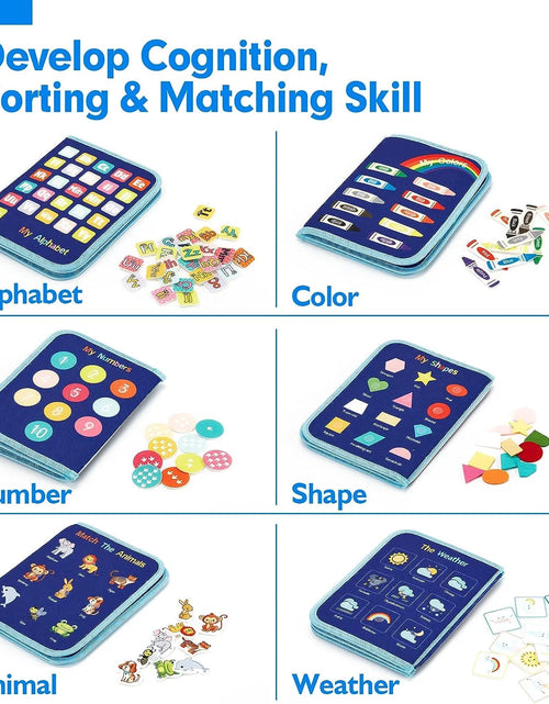 Load image into Gallery viewer, Montessori Toys for Toddler Boys, Busy Board Toy for Toddlers 1-3, Learning Educational Toys for 1 2 3 Year Old Boys Girls
