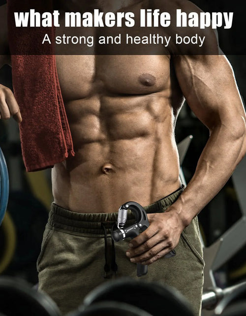 Load image into Gallery viewer, 6Pcs Hand Grip Strengthener Kit, Hand Strength Exerciser, Adjustable Resistance 22 to 132Lbs Hand Gripper,Finger Exerciser,Finger Stretcher,Grip Ring &amp; Stress Relief Grip Ball(Black)
