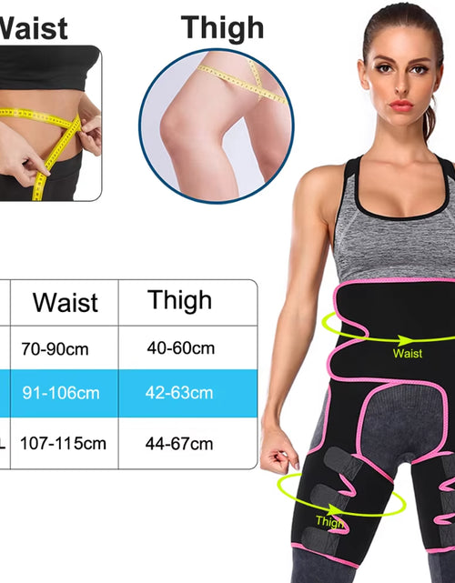 Load image into Gallery viewer, Body 3-In-1 Waist and Thigh Trimmer for Women Weight Loss Butt Lifter Waist Trainer Slimming Support Belt Hip Raise Shapewear
