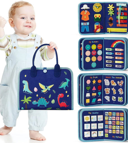 Montessori Toys for Toddler Boys, Busy Board Toy for Toddlers 1-3, Learning Educational Toys for 1 2 3 Year Old Boys Girls