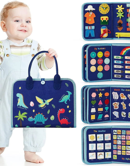 Load image into Gallery viewer, Montessori Toys for Toddler Boys, Busy Board Toy for Toddlers 1-3, Learning Educational Toys for 1 2 3 Year Old Boys Girls
