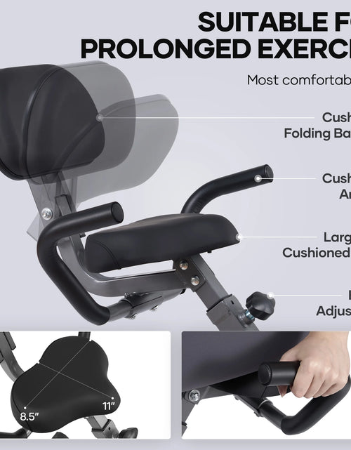 Load image into Gallery viewer, 3In1 Folding Exercise Bike Magnetic Upright Bike with Pulse Sensor Indoor Cycling Stationary Exercise Bike Perfect for Home Use
