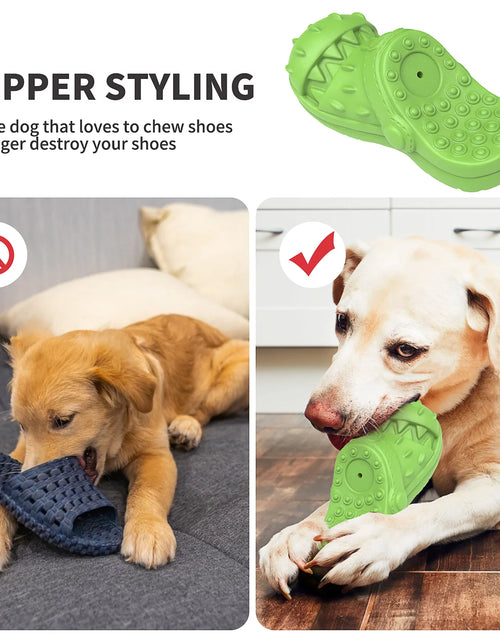 Load image into Gallery viewer, Squeaky Dog Toys Dog Chew Toy for Aggressive Chewer, Teeth Cleaning Shoe Shape Squeaky Dog Toys
